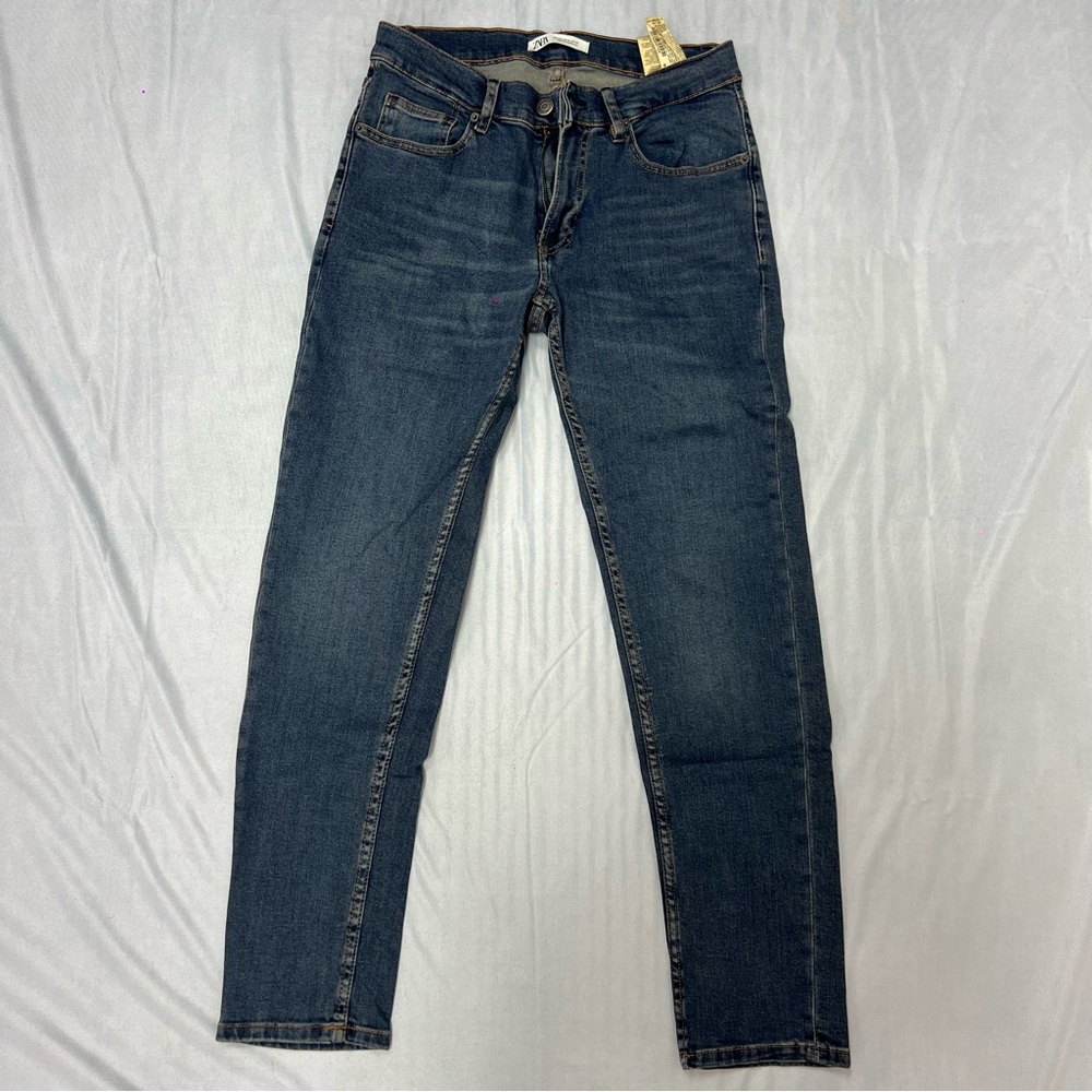 Zara Dark Blue Skinny Jeans Classic Denim